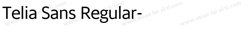 Telia Sans Regular字体转换